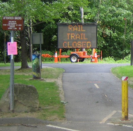Rail Trail Closed